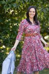 Flamenco Dress with Sleeves - Ayana Ruby