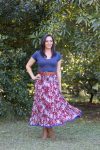 Flamenco Skirt - Sangria