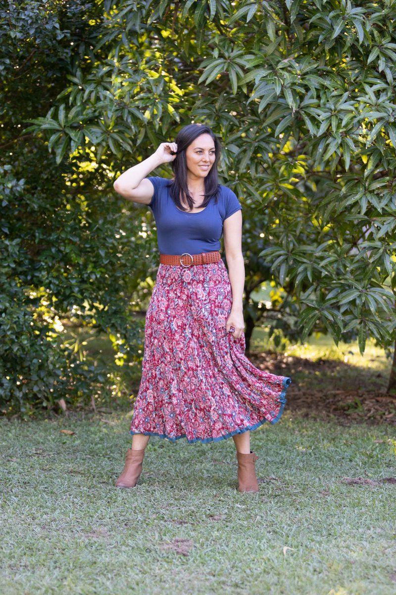Flamenco Skirt - Ayana Ruby