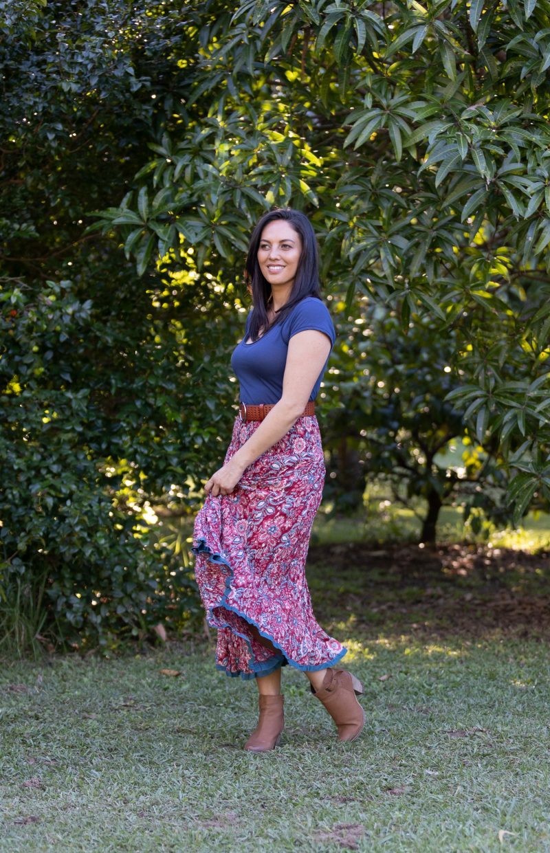 Flamenco Skirt - Ayana Ruby
