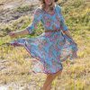 Flamenco Dress with Sleeves - Sea Garden