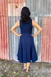 Elegant Dress - Navy