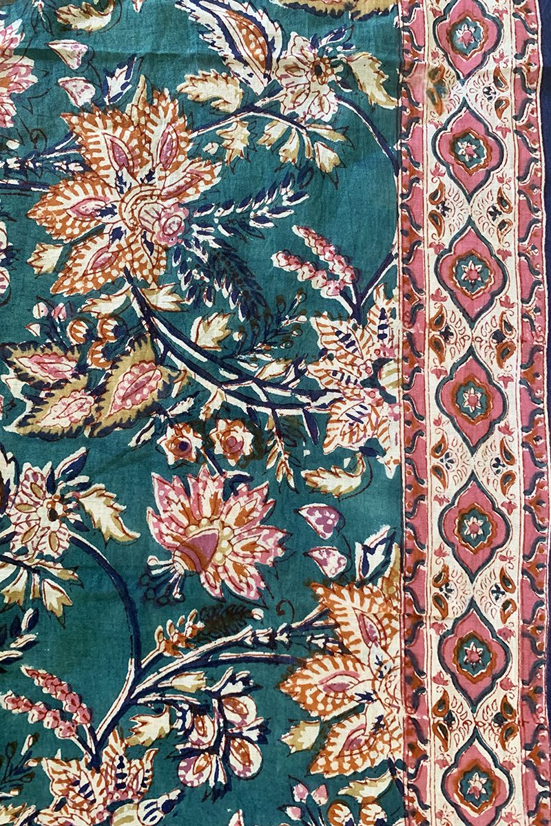 Sarong / Scarf - Horizon Collection - Teal Multi Floral