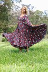 Vintage Dress - Midnight Poppies