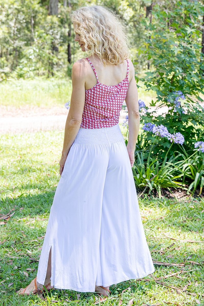 Juliet & Classic Pant - Red Zing & White