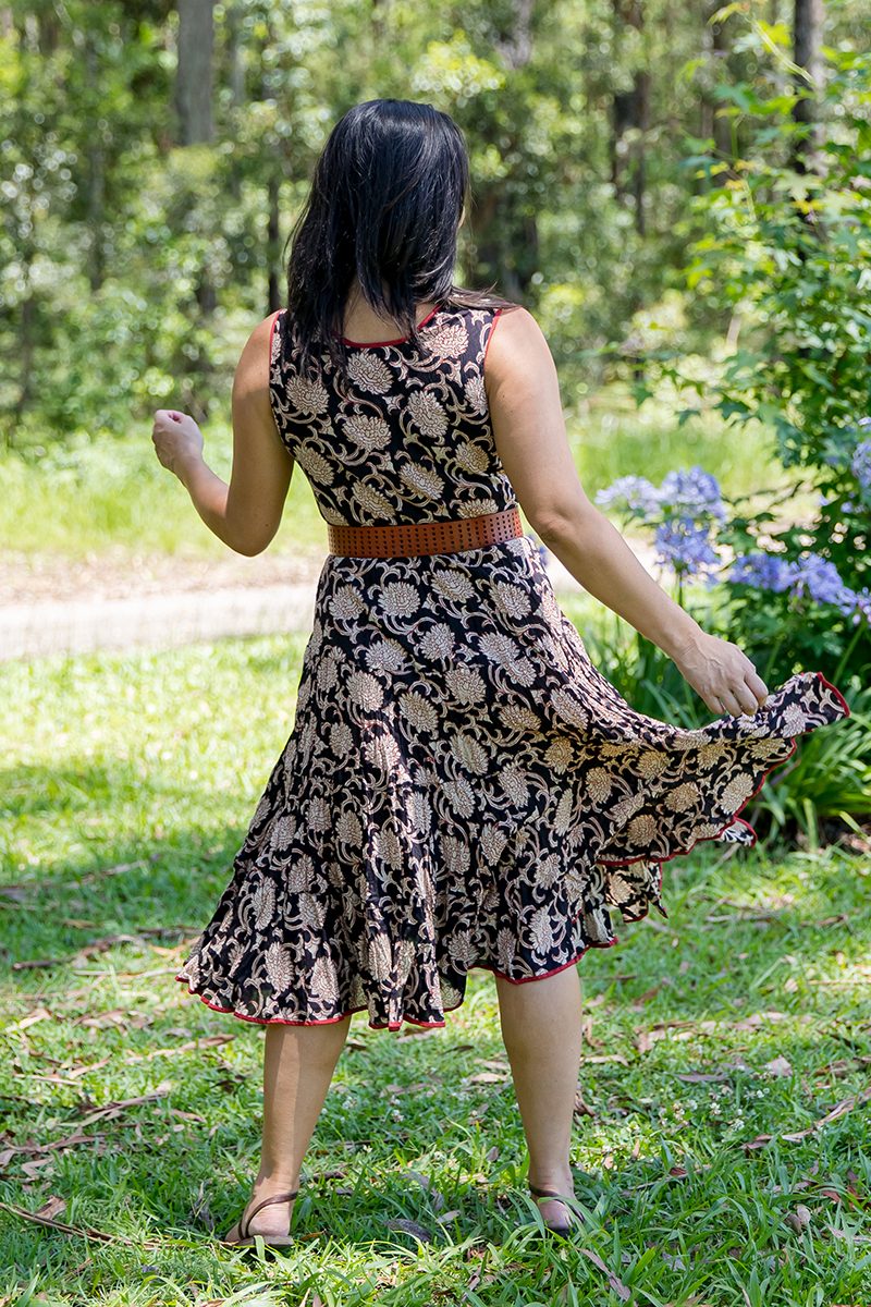 Flamenco Dress - Black Magnolia