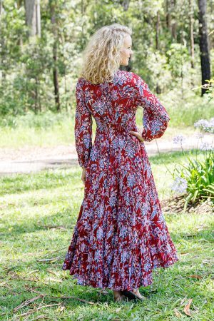 Vintage Dress - Sangria