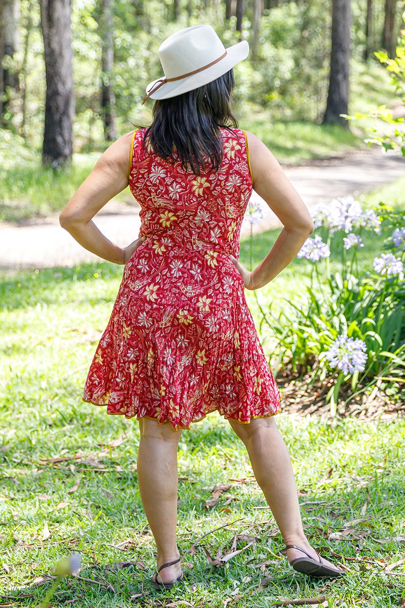 Knee Length Flamenco Dress - Passionflower