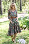 Flamenco Dress With Sleeves - Timeless Teal