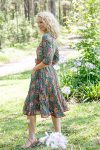 Flamenco Dress With Sleeves - Timeless Teal