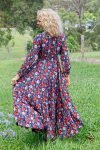 Vintage Dress - Midnight Poppies