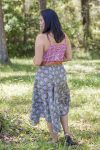 Juliet & Coco Skirt - Red Zing & Green Mosaic