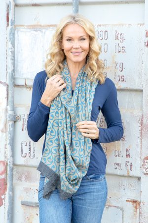 Vintage Wool Poncho Wrap - Trellis