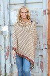 Vintage Wool Poncho Wrap - Devi