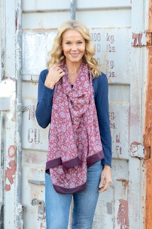 Vintage Wool Poncho Wrap - Passion