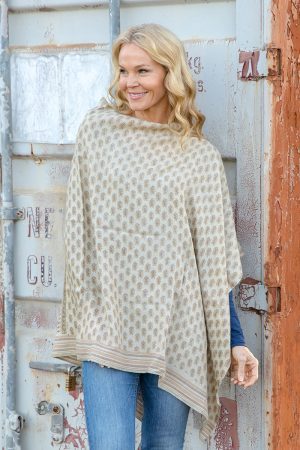 Vintage Wool Poncho Wrap - Ahimsa