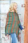 Vintage Wool Poncho Wrap - Sultan