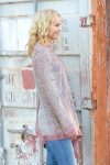 Vintage Wool Poncho Wrap - Lilac