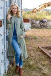 Vintage Wool/Silk Dustcoat - Sage