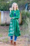 Vintage Wool/Silk Dustcoat - Jade