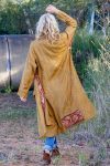 Vintage Wool/Silk Dustcoat - Amber