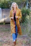 Vintage Wool/Silk Dustcoat - Amber