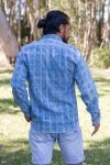 Men's Shirt - Indigo Check