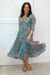 Flamenco Dress with Sleeves - Hummingbird