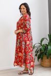 Palm Dress with sleeves - Rosato