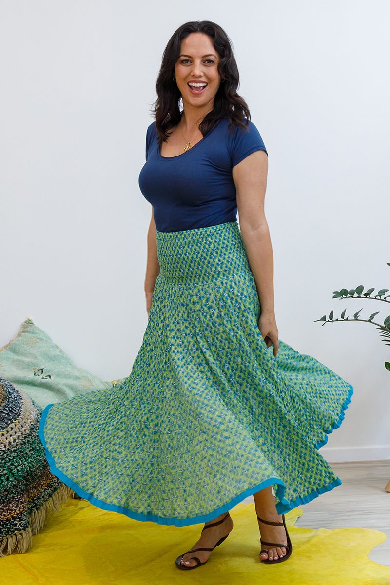 Flamenco Skirt - Tahitian Lime