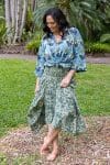 Coco Skirt - Jade Flower
