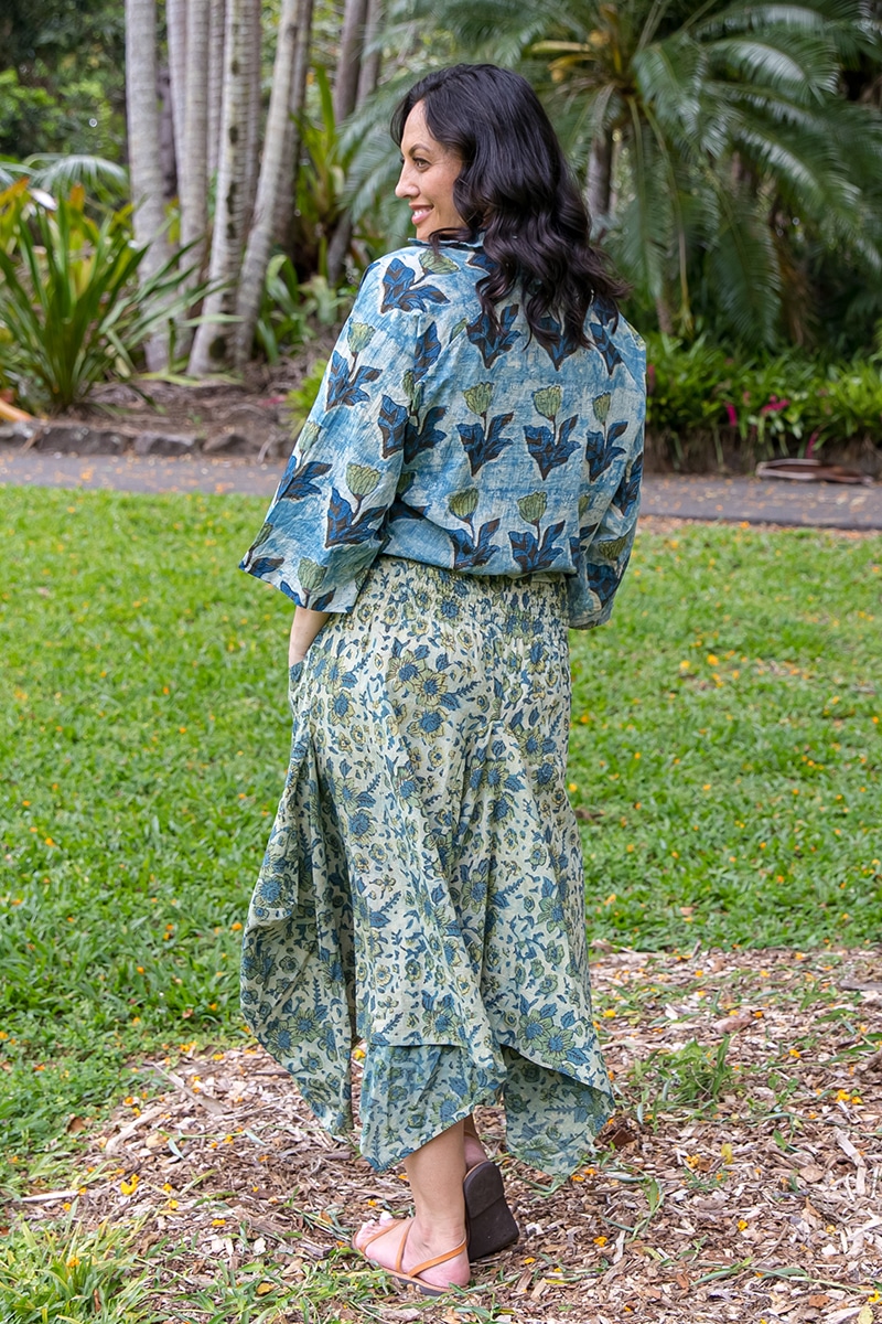 Coco Skirt - Jade Flower