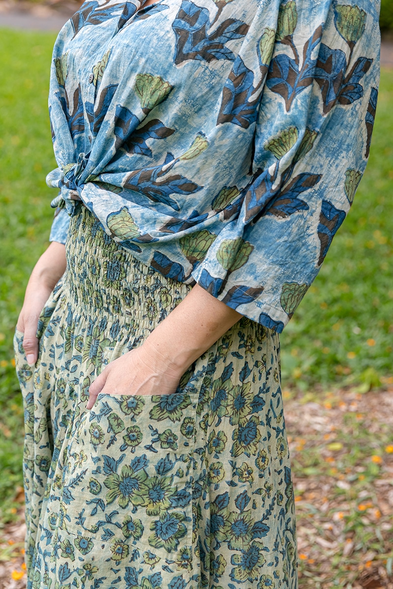 Coco Skirt - Jade Flower