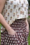 Coco Skirt - Chestnut Ishta Blouse - Marigolds