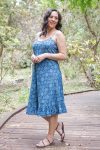 Magnolia Dress - Indigo Shell