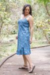 Magnolia Dress - Indigo Shell