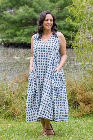Maya Dress - Indigo Zen