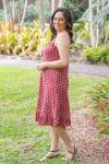 Magnolia Dress - Red Paisley