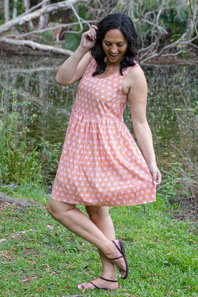 Yasmin Dress - Pink Star