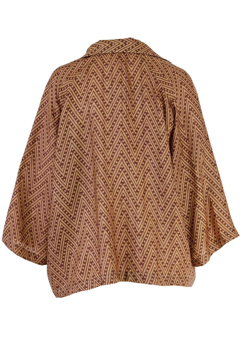 Vintage Sari Amira - Zigzag Earth