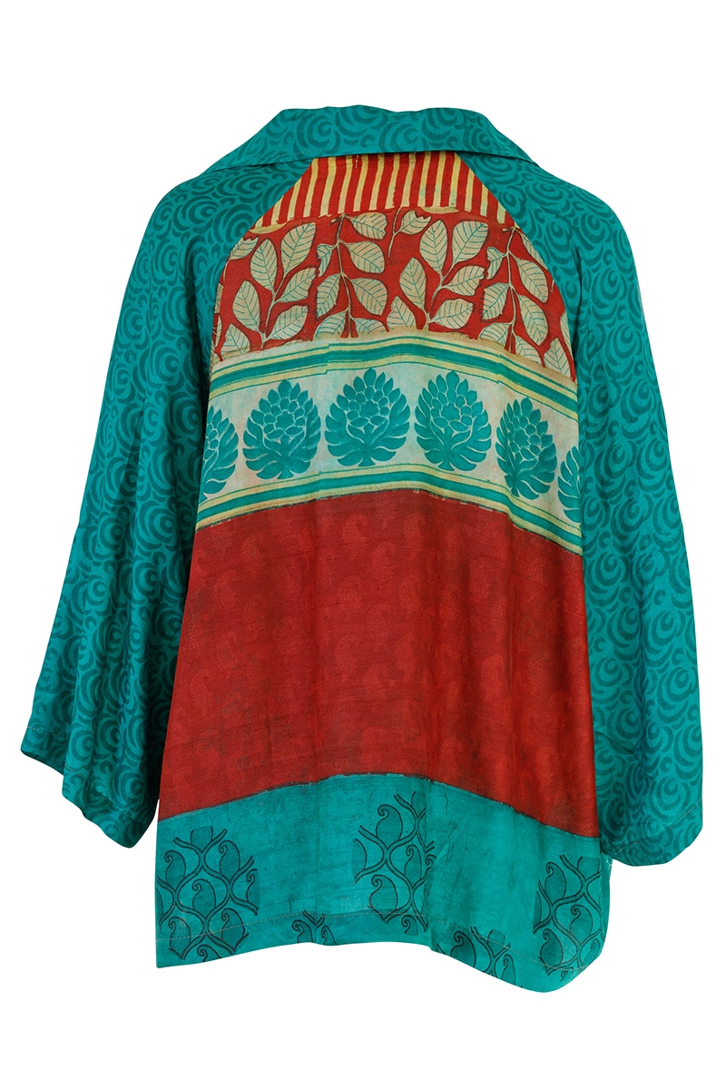 Vintage Sari Amira - Totally Teal