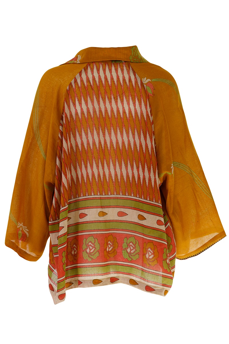 Vintage Sari Amira - Turmeric Multi