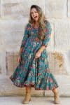 Flamenco Dress with Sleeves - Island Spice