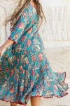 Flamenco Dress with Sleeves - Island Spice