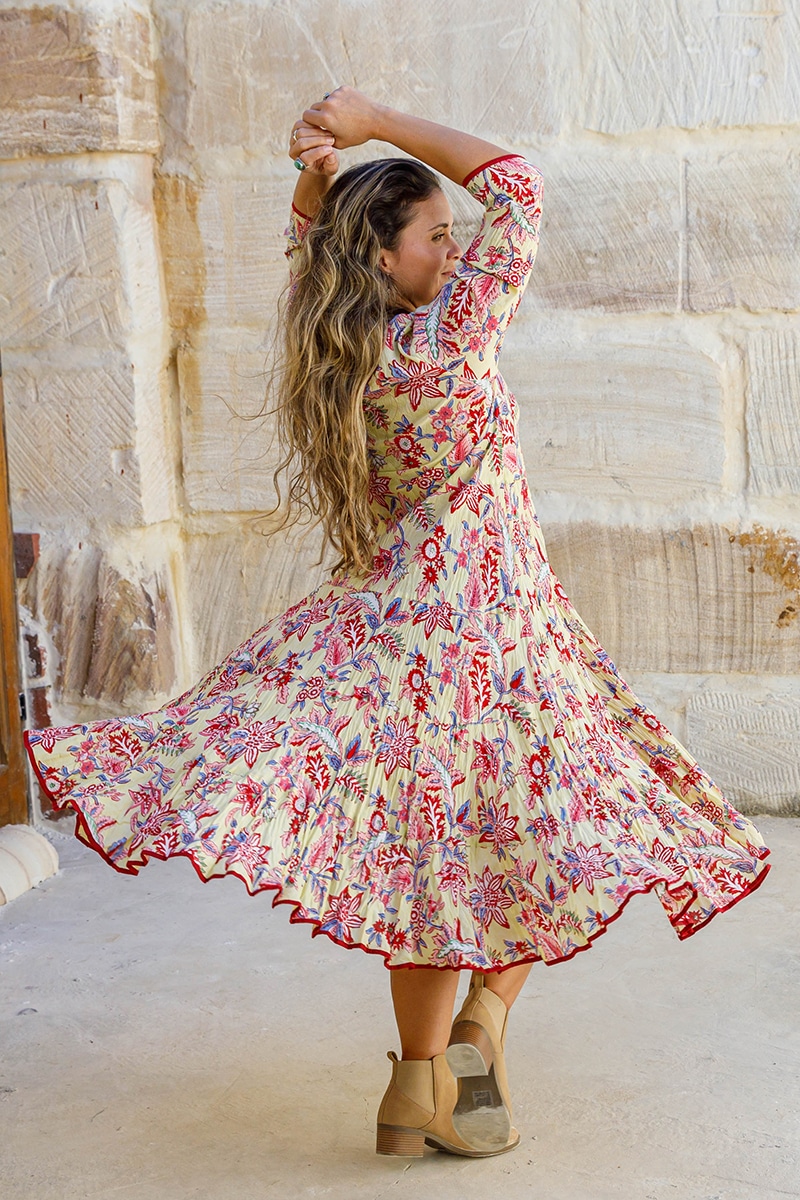 Flamenco Dress with Sleeves - Tropicana