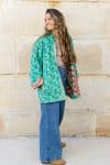 Rustic Kantha - Jade Blossom #1