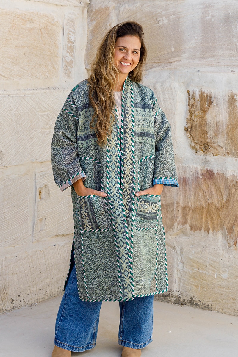 Kantha Dustcoat - Country Style