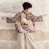 Vintage Sari Amira - Chocolate Peacock