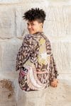 Vintage Sari Amira - Chocolate Peacock