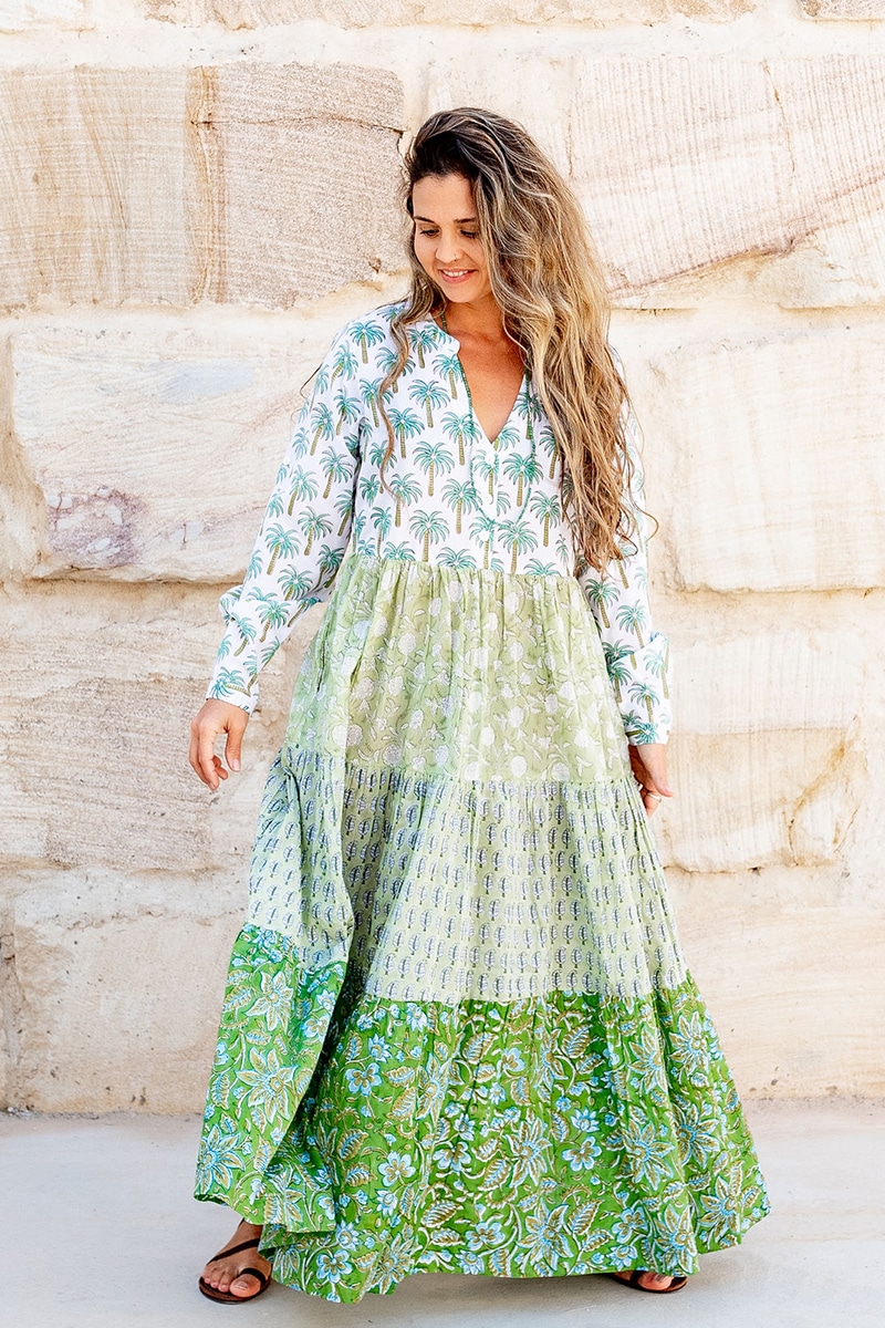 Jhali Dress - Green Goddess - Soul Song Life